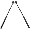 thumbnail image 2 of 2x Percussion Xylophone Mallets Drum Mallet, Multifunctional Musical Drumstick, 12'' Rubber Mallet Percussion for Meditation black, 2 of 8
