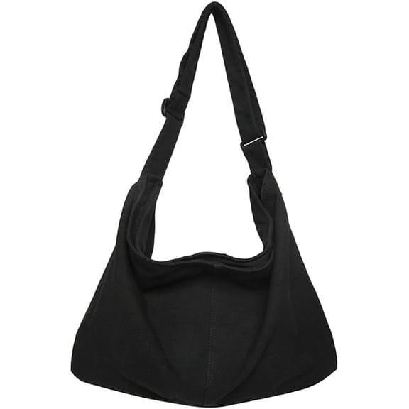 CoCoMangos Canvas Messenger Bag Large Everything Tote Bag Womens Soft Shoulder Bag Trendy Purse Casual College Work Crossbody Bag