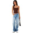 thumbnail image 6 of Wrongduck Women's Double Lined Lace Tank Top Sleeveless Fitted Cami Adjustable Strap Layering Fashion Top, 6 of 13