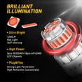 thumbnail image 6 of AUXITO 3156 3157 LED Strobe Brake Light Bulbs, Super Bright Tail light 3056 3057 4157 3047 4057 3457 Halogen Replacement Bulb Brilliant Red, Pack of 2, 6 of 10