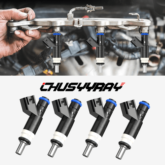 CHUSYYRAY Fuel Injectors 04891577AC 4pcs fit Dodge Caliber 2.4L I4 2007-2011