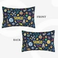 thumbnail image 4 of Bingfone Colorful Space Standard Size Pillowcase, Long Staple Pure Cotton Envelope Closure Pillow Cover,20"X30", 4 of 9