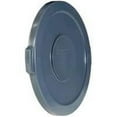 thumbnail image 1 of Brute Round Flat Trash Container Lid, for Use with Brute 2610 10 gal Container, HDPE, 1 of 1