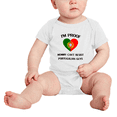 thumbnail image 2 of I'm Proof Mommy Can't Resist Portugalian Guys Baby Romper Bodysuit For Boy Girl (White, 3-6 Months), 2 of 5