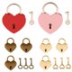 thumbnail image 1 of 4 juegos de s vintage con forma de corazón con juego de llaves para regalos de boda Macarena none, 1 of 8