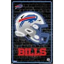 NFL Buffalo Bills - Neon Helmet 23 Wall Poster, 14.725" x 22.375"