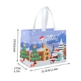 thumbnail image 2 of Reusable Christmas Gift Bags 2-Pack Nonwoven Holiday Tote for Gift Wrapping Party Supplies Shopping Bags 12.6x9.8x6.7 Inch, 2 of 3