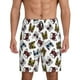 thumbnail image 1 of Fotbe Bulldog Sunglasses Face Pantalones Cortos de Pijama para Hombre, Ropa de Dormir, Pantalones de Pijama Cortos para Hombre-Large, 1 of 6