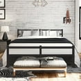 thumbnail image 4 of Lusimo Queen Bed Frame with Square Frame Headboard and Footboard 14 Inch Heavy Duty Metal Slat Mattress Foundation Bed Easy Assembly, Black, 4 of 11