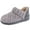 Gray, variant on LongBay Women's Warm Wool Yarn Cable Knitted Bootie Fuzzy Slippers Memory Foam Anti-Skid Sole House Shoes Indoor Outdoor