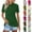 03# Dark Green, variant on Womens Short Sleeve Polo Shirts Business Casual Collared V Neck Tops Summer Cotton 3 Buttons Polo Shirts Tshirt,Mint Green M