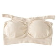 thumbnail image 4 of Tube Tops Womens Padded Bandeau Bra Wire Free Strapless Convertible Bralettes Basic Layer Tube Top Bra Sports Bra, 4 of 4