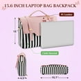 thumbnail image 3 of Matein 15.6inch Laptop Backpacks for Women, 3 in 1 Laptop Tote Bag with Bow for School and Work, Pink, 3 of 9