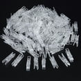 thumbnail image 2 of 120 Pieces Mini Transparent Plastic Clip Hanging Photo Clips (Clear), 2 of 5