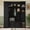 Black, variant on DRNANLIT Farmhouse Elegant Hall Tree with 4 Side Cabinets & Adjustable Shelves, All-in-One Mudroom Bench with Coat Rack & 5 Hooks, Black