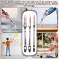 thumbnail image 4 of Becaristey 3pcs/set Easy To Clean Small Paint Brush For Walls Versatile Premium Compact And Lightweight, 4 of 6