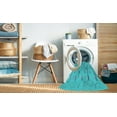 thumbnail image 2 of Ahgly Company Machine Washable Indoor Rectangle Transitional Bright Turquoise Blue Area Rugs, 6' x 9', 2 of 7