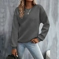 thumbnail image 2 of Women Blouses Girls Sipper Womens Workout Hoodie Jacket Long Covering Sweaters Womens Hooded Jacket Petite Zip Sweaters Long Sleeve Blouse Lightweight Hoodie Warm Sweatshirts Young Adult Dark Gray 2XL, 2 of 9