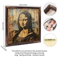 thumbnail image 2 of Mona Lisa Wood Pallet Art Wooden Sign Wall Plaque - Vintage Art Decoration, Wall Decoration - Ideal Gift For Home Decoration, Living Room, Bathroom, Bedroom, Garden, Dining, Bar, Cafe, Festival Par, 2 of 7