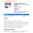 thumbnail image 2 of Front Brake Pad and Rotor Kit - Compatible with 1995 - 1998 Ford E-350 Econoline 1996 1997, 2 of 2