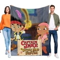 thumbnail image 1 of Jake y los Piratas de Nunca Jamás anti-pilling, suave, ligera, esponjosa y acogedora de lujo para hogar y cocina – Perfecta para niños y adultos,120X180cm, 1 of 6