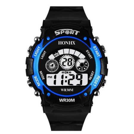 Children Digital Watch Waterproof Outdoor LED Luxury Alarm Date Sports Students Automatic Mechanical Gift Multifunction Wristwatches