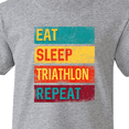 thumbnail image 4 of Inktastic Running Eat Sleep Triathlon Repeat Youth T-Shirt, 4 of 5