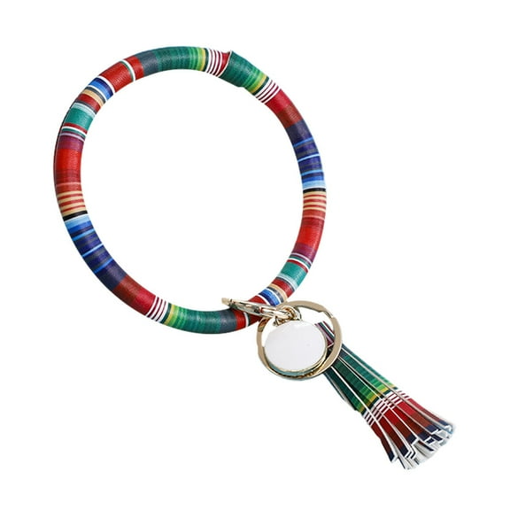 Fashion Multi Color Tassel Pendant Key Rings for Decor Made of Metal Fits All Clothes