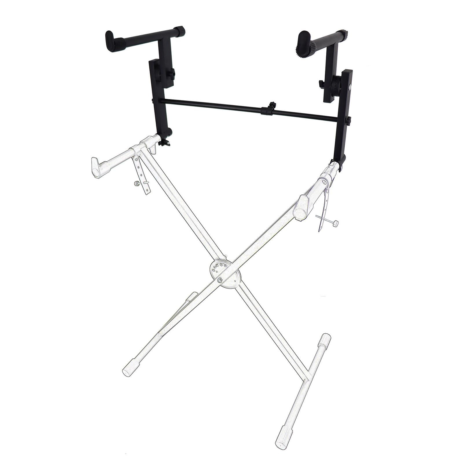 Electronic Piano Stand Keyboard Rack Music Holder Iron Adjustable Width for Home Musicians and Beginners