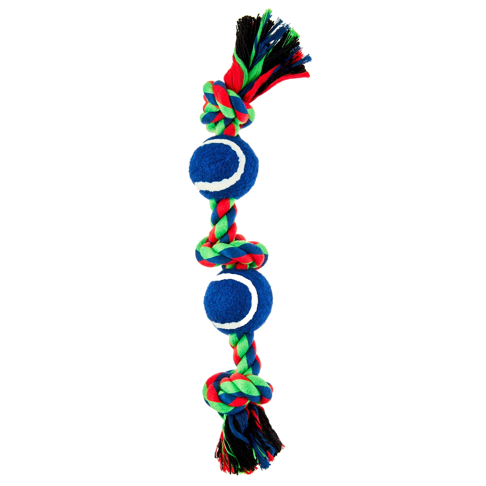 Vibrant Life Chomp and Tug Buddy Tennis Balls Dog Chew Toy