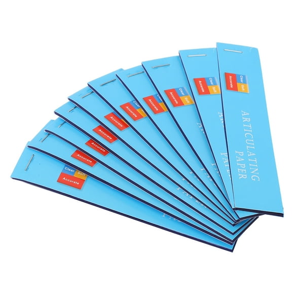 Papel de articulación oral, 400 piezas, papel de articulación dental fino azul, papel de articulación dental, construcción resistente