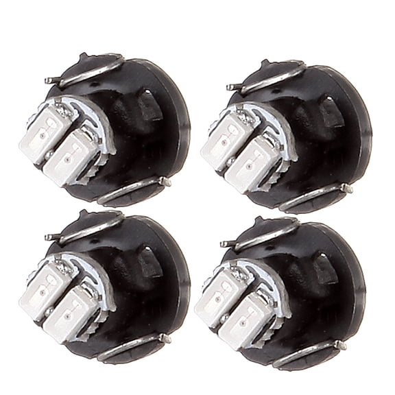 ECCPP 4Pcs Red 8mm T3 Neo Wedge LED Bulbs Instrument Panel Gauge Cluster Indicator A/C Lights