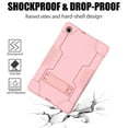 thumbnail image 5 of FIEWESEY Case for Lenovo Tab M10 FHD Plus (2nd Gen) TB-X606, Hybrid Shockproof Defender Rugged Protective Case Cover with Stand for Lenovo Tab M10 Plus(TB-X606F/TB-X606X) 10.3 Inch(Rose Gold), 5 of 6