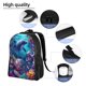 thumbnail image 5 of Fotbe Underwater Turtle Dolphin Octopus Mochila de Viaje para Laptop, Mochila Ejecutiva Delgada y Resistente 15.6", 5 of 8