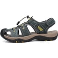 thumbnail image 6 of Rumpra Men’s Closed Toe Sport Sandals, Lightweight Leather Hiking & Outdoor Water Shoes, 6 of 10