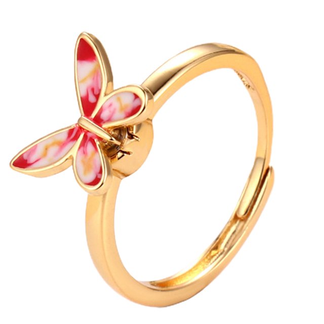 Finger Ring Butterfly Fashion - Anxiety Relief Fidget Ring Jewelry