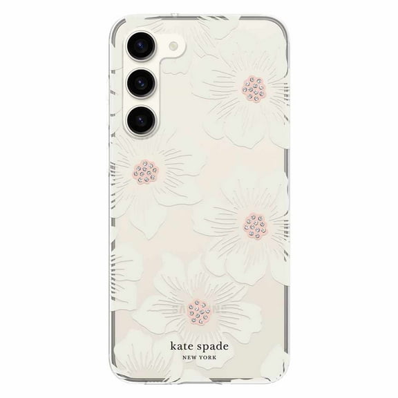 Kate Spade Protective Hardshell Case Hollyhock Floral for Samsung Galaxy S23 Cases