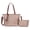 Khaki, variant on Women’s 2-in-1 PU Leather Tote Bag with Tassel and Pouch, Vintage Shoulder Handbag, Large Capacity Camel