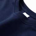 thumbnail image 3 of Gibobby Sudaderas para mujer Sudadera de cuello redondo para mujer de otoño e invierno suéter colorido de manga larga lindo clásico(Azul oscuro,CH), 3 of 4