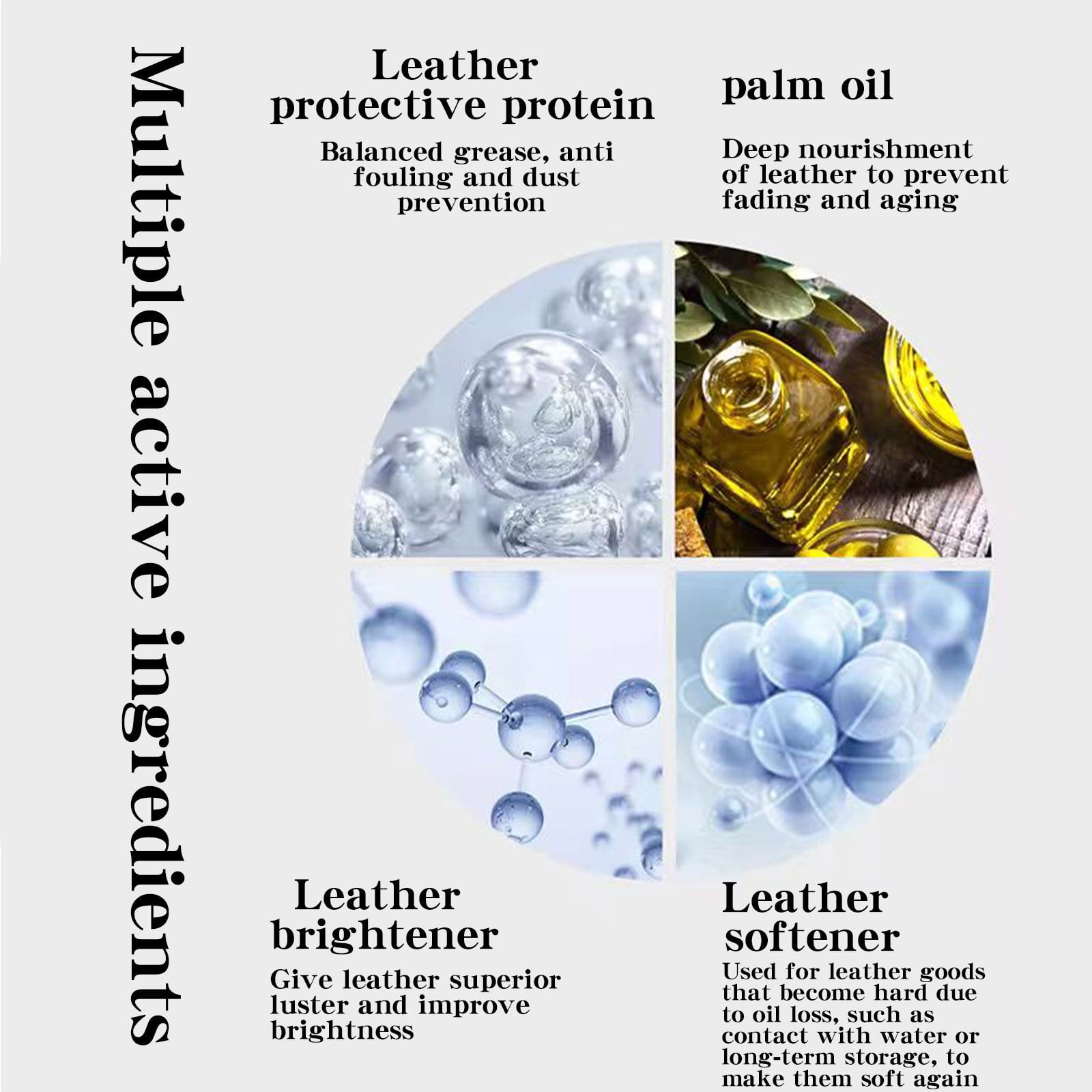 cpengpj Leather Care Spray 1-Piece 6.76 oz, Deep Nourishing Decontamination Polishing Refurbishment Formula, Prevents Fading Improves Brightness for Leather Furniture
