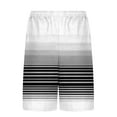 thumbnail image 5 of lcziwo Board Short Swimsuit for Men Print Rash Guard Drawstring Elastic Waist Swim Short Summer Fathion Beach Short with Lined White S, 5 of 7