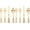 Gold, variant on 40PCS Silver Plastic Silverware - Elegant Cutlery Sets for Party