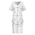 thumbnail image 3 of Unit-vestido holgado con bolsillos para mujer vestidos de graduación Verano, 3 of 6