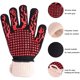 thumbnail image 2 of Guantes para barbacoa, guantes cálidos, guantes de invierno, guantes de jardinería, guantes para exteriores, guantes de algodón retardantes de llama rojos y para altas temperaturas Rojo Verde, 2 of 5