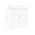 thumbnail image 6 of RiverRidge Brookfield 2-Door Bathroom Medicine Cabinet Wall Storage with Towel Bar - White, 6 of 9