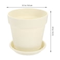 thumbnail image 2 of unbranded 10Jgo Macetas Decorativas De Plástico Beige Para Jardinería En Casa Y Balcones, 2 of 6