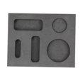 thumbnail image 4 of Graphite, 5 Rainures Graphite Lingot Fondant Fonte Raffinage Ferraille Creuset Combiné, 2,80 X 2,01 X 0,43 Pouces, 4 of 8