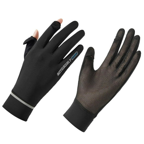 liraijei Gants d'Équitation Été Écran Solaire Gants Respirants Extérieur Cool B1 Anti-UV J2 V5K2
