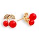 thumbnail image 3 of Houderco Pendientes De Cereza Con De Pedrería Para Regalo En Ocasiones Especiales, 3 of 8