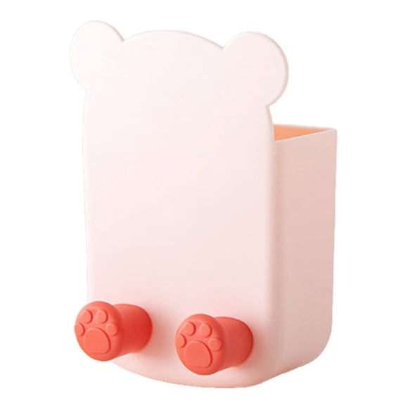 Yuarrent Oficina Hotel Control remoto PP Organizador de plástico Sala de estar Baño Cocina Soporte de controlador de montaje en pared Estante Cocina y Comedor Rosado